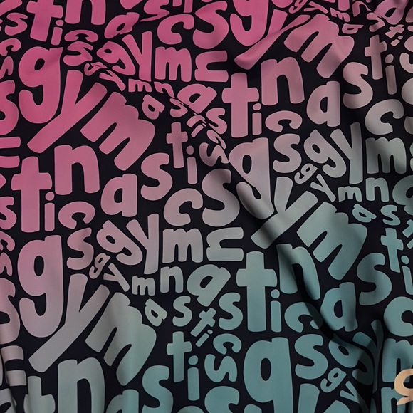 NWT purple hombre GK gymnastics tumbling dance leotard w/Scrunchie sz AL - Picture 3 of 10